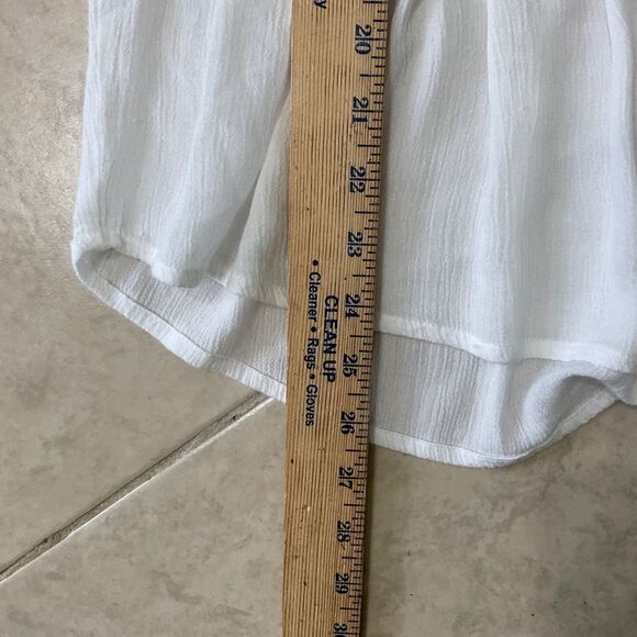 Vintage America Boho Cottage Milkmaid size M Blouse Babydoll Bell Sleeve Y2K - Picture 5 of 8